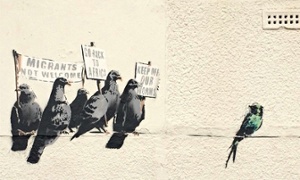 Banksy's Migrants Go Home
